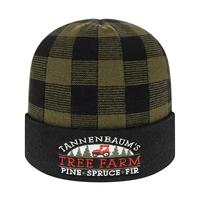 In Stock Plaid Knit Cap with Cuff