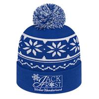 In Stock Snowflake Knit Cap w/ Cuff