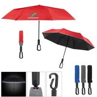 46" Arc Reflective Umbrella With Carabiner Handle