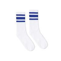 SOCCO USA-Made Striped Crew Socks